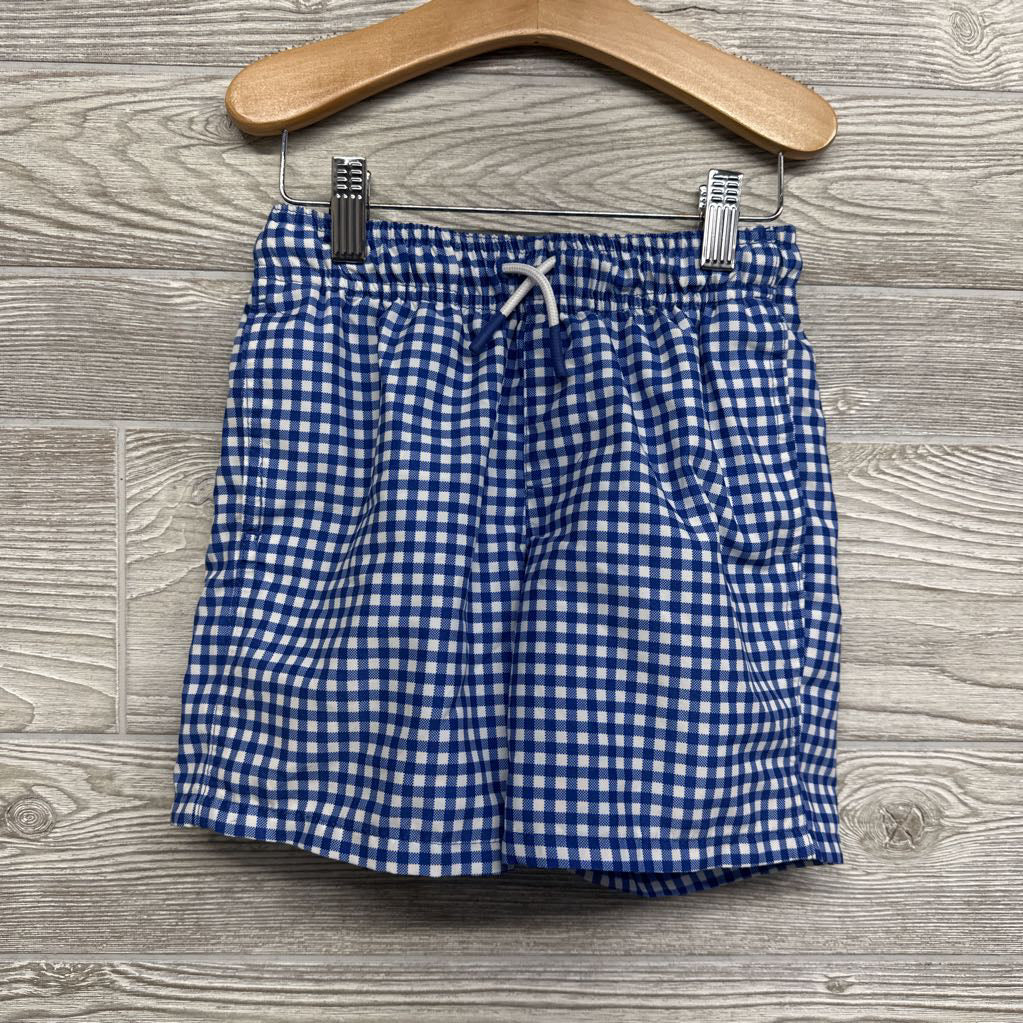 Gingham Swim Trunks 6-7