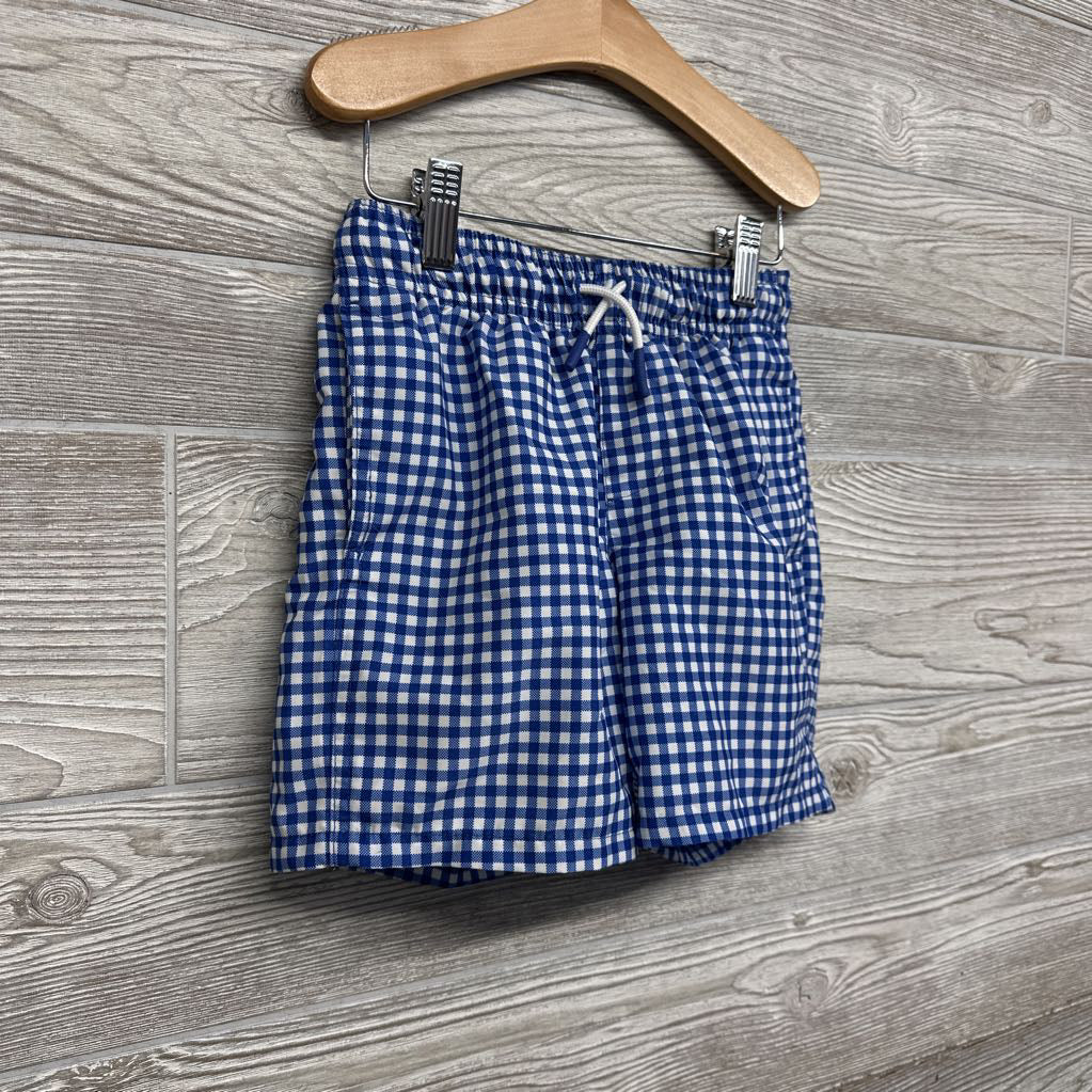 Gingham Swim Trunks 6-7