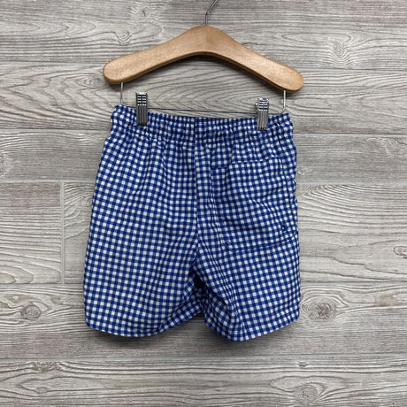 Gingham Swim Trunks 6-7