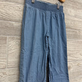 Smocked Waist Chambray Pants 5