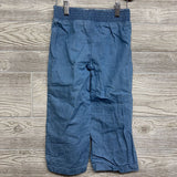 Smocked Waist Chambray Pants 5