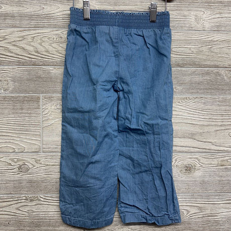 Smocked Waist Chambray Pants 5