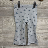 Crewneck Side Bows & Ribbed Flare Pants Flowers 12M