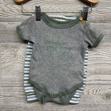 Ribbed Bodysuit Grandpa's Side Kick & Pants W/ Hat Stripes 0-3M