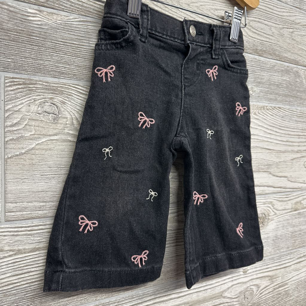 Wide Leg Jeans Bows 12M