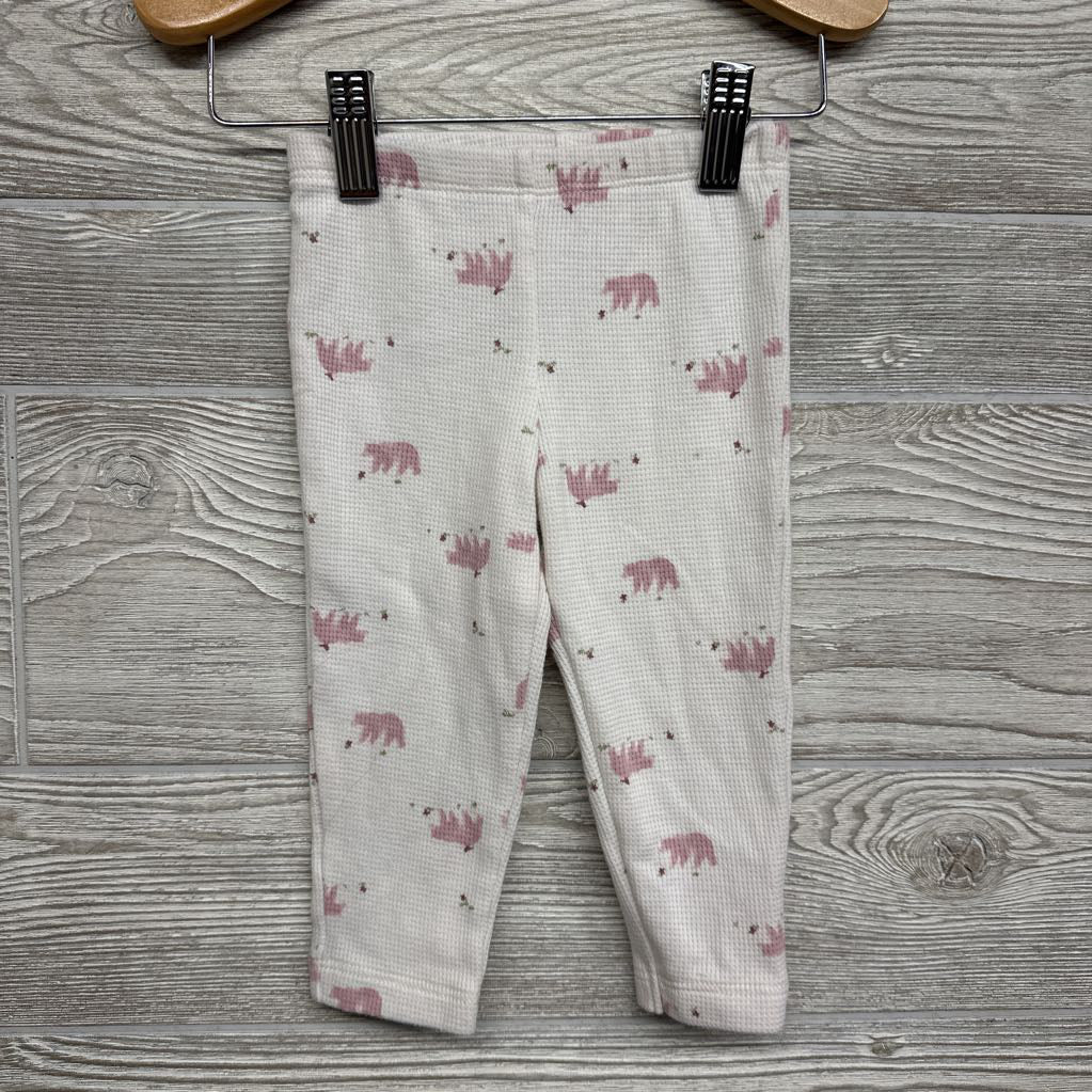 Full Zip Hoodie Bear Pocket, Waffle Knit Bodysuit & Pants Bears 12M