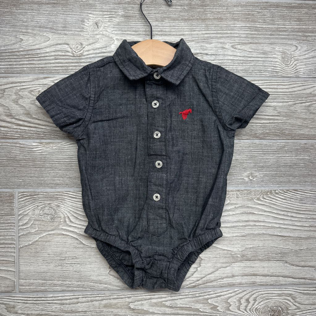 Button Up SS Shirt 3-6M