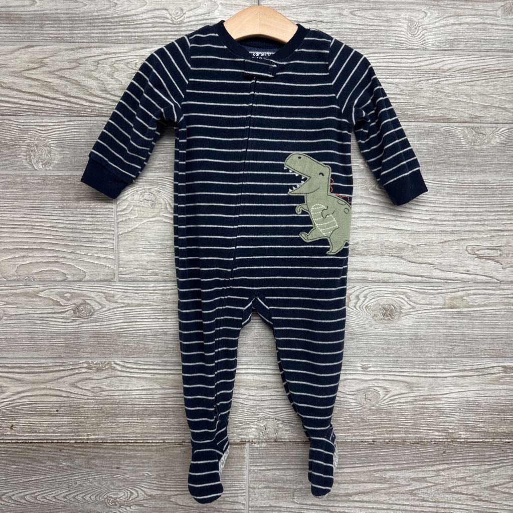 Blanket Sleeper Stripes Dinosaur 12M