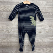 Blanket Sleeper Stripes Dinosaur 12M