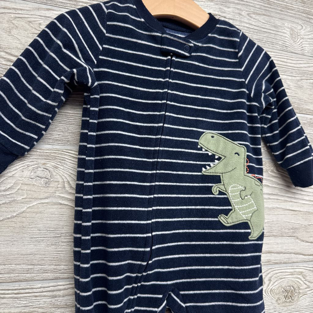 Blanket Sleeper Stripes Dinosaur 12M