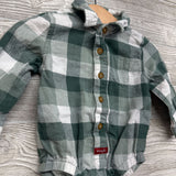 Gingham Button Up Flannel Shirt 12M