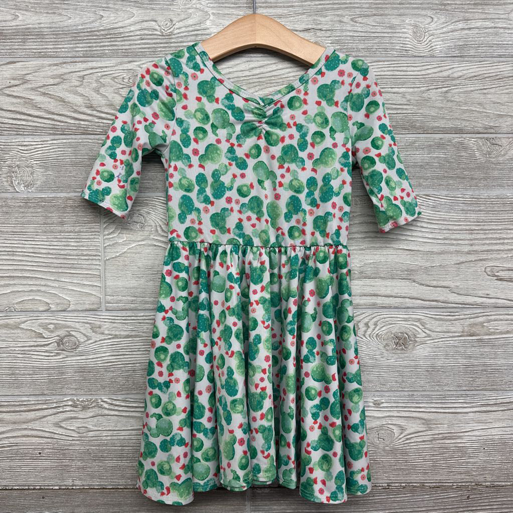 Twirl Dress Cactus 3-4