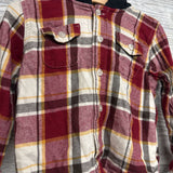 Flannel Button Up Plaid Shirt W/ Hood 3t