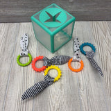 Rainbow Ring Drop Sensory Box