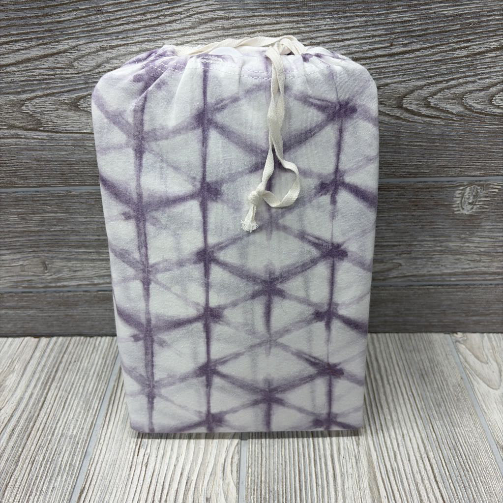 NEW Organic Jersey Knit Fitted Crib Sheet Tie Dye