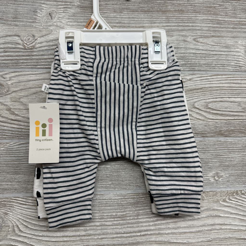 NEW 2 Pk Harem Pants Dashes Stripes Preemie