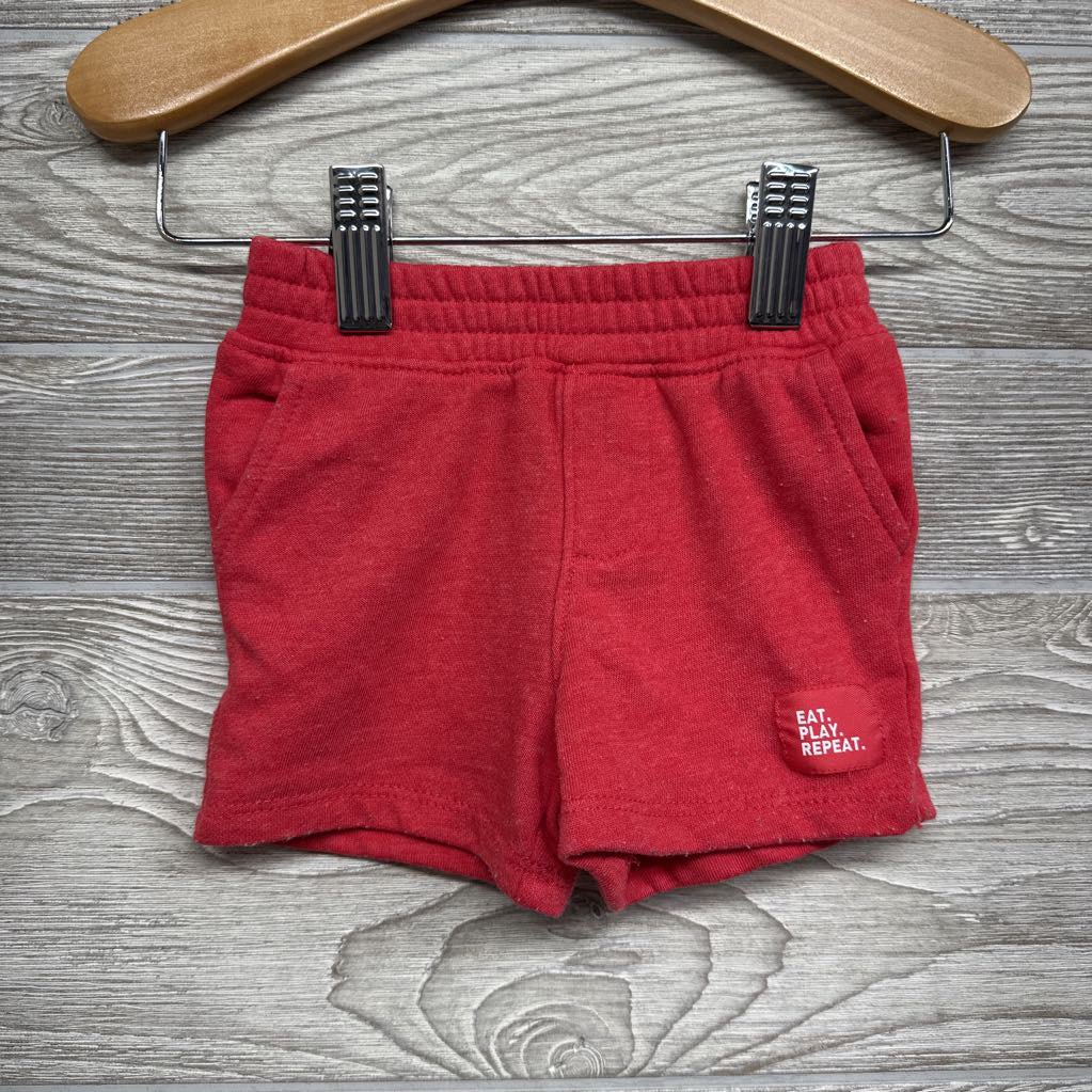 French Terry Shorts Eat. Play. Repeat. 3-6M