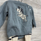 NEW Knit Zebra Sweater & Pants Stripes 12M *