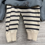 NEW Knit Zebra Sweater & Pants Stripes 12M *