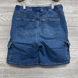 Knit Denim Drawstring Cargo Shorts 10-12