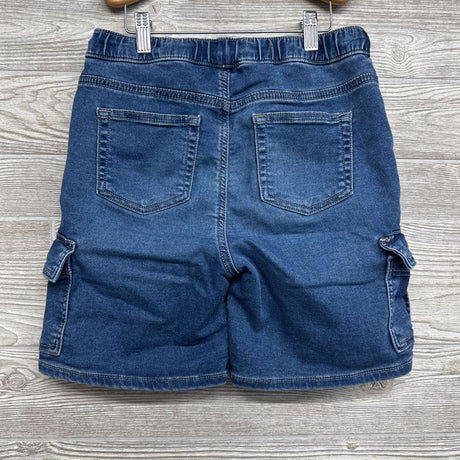 Knit Denim Drawstring Cargo Shorts 10-12