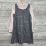 LS Ribbed Shirt Glitter & Houndstooth Jumper 6