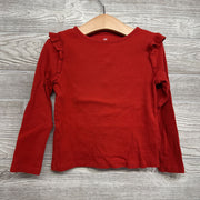 LS Ribbed Shirt Flutter Sleeve 5T-6