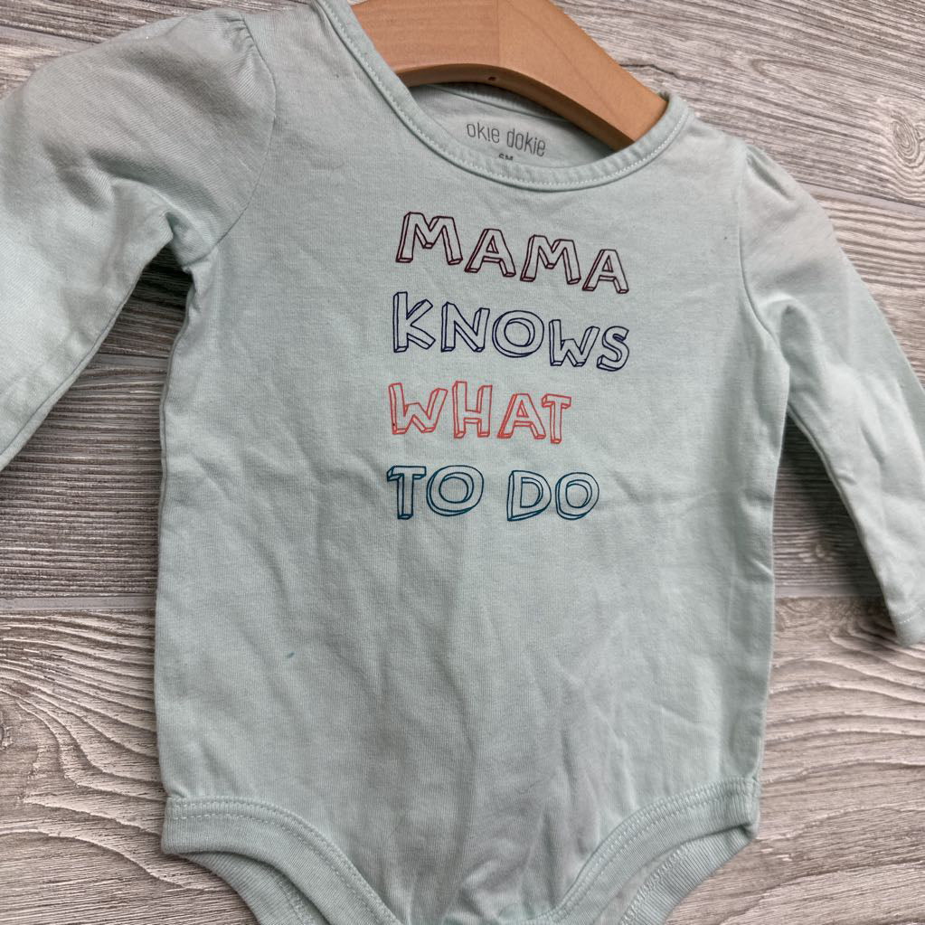 LS Bodysuit Mama Knows What To Do 6M