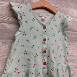Button Up Flutter Sleeve Shirt Cherries 8