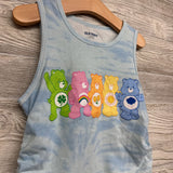 Ruched Tank Top Tie Dye Care Bears 10-12
