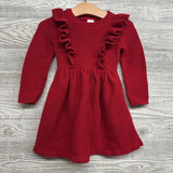 LS Sweater Dress Ruffles 18M
