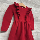 LS Sweater Dress Ruffles 18M