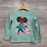 LS Shirt Girl & Cat 4T