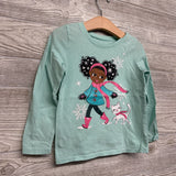LS Shirt Girl & Cat 4T