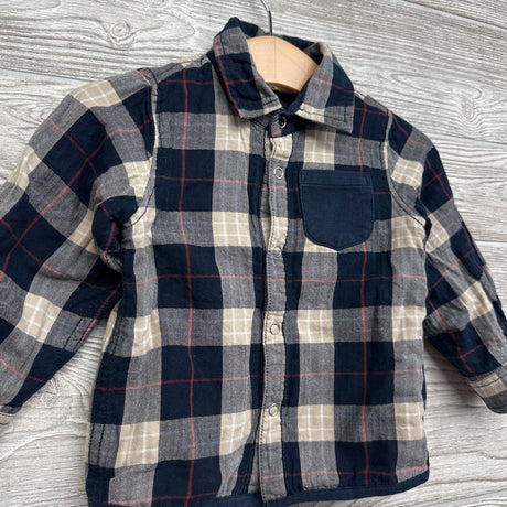 Plaid LS Lined Button Up Shirt 6-9M