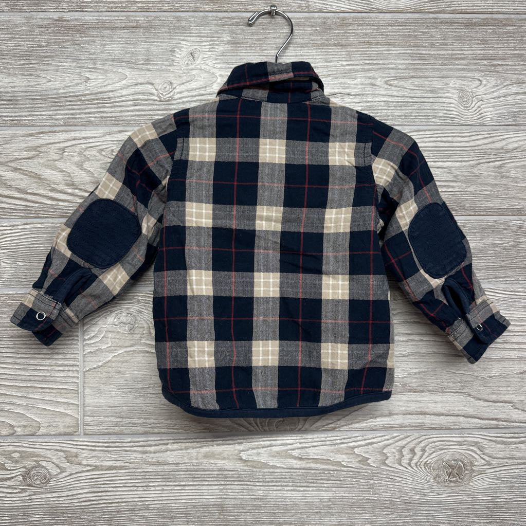 Plaid LS Lined Button Up Shirt 6-9M