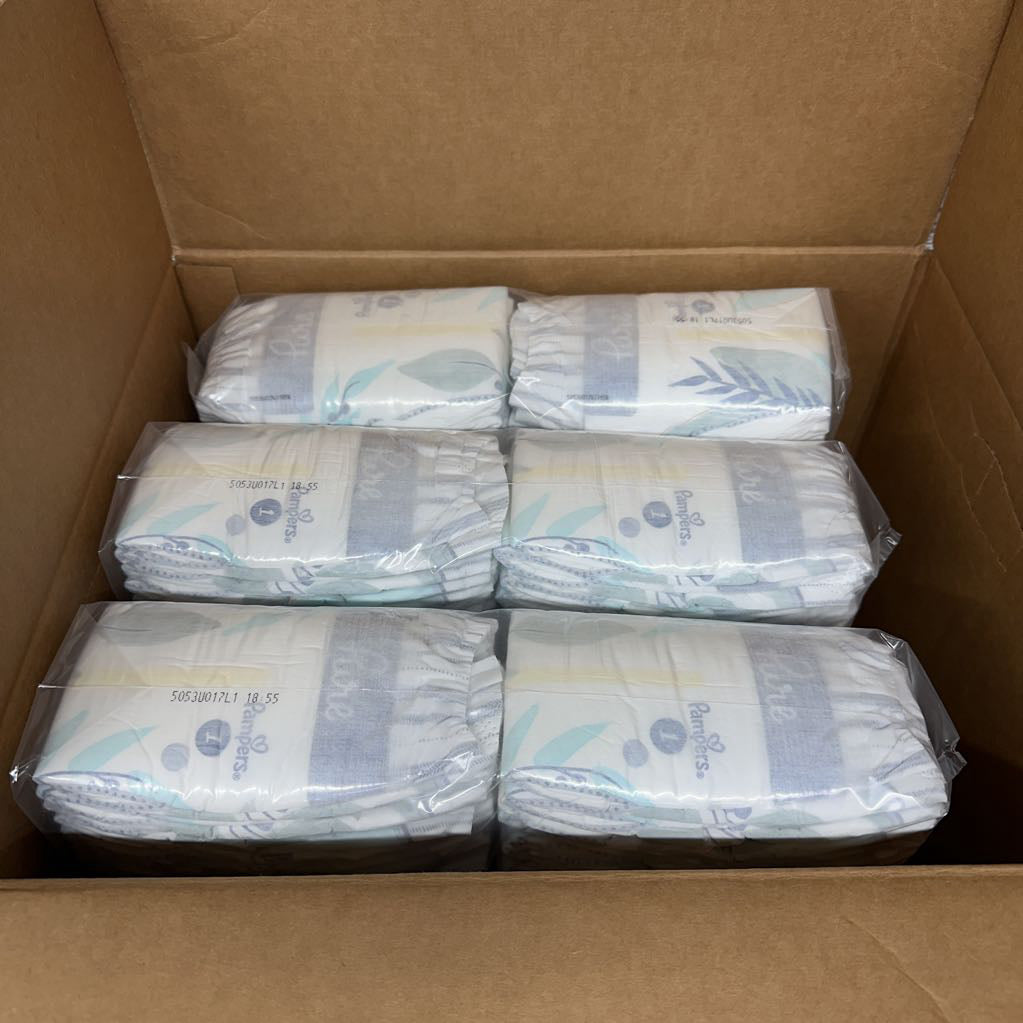NEW Pure 198 Pk Diapers