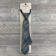 NEW Zipper Neck Tie Plaid