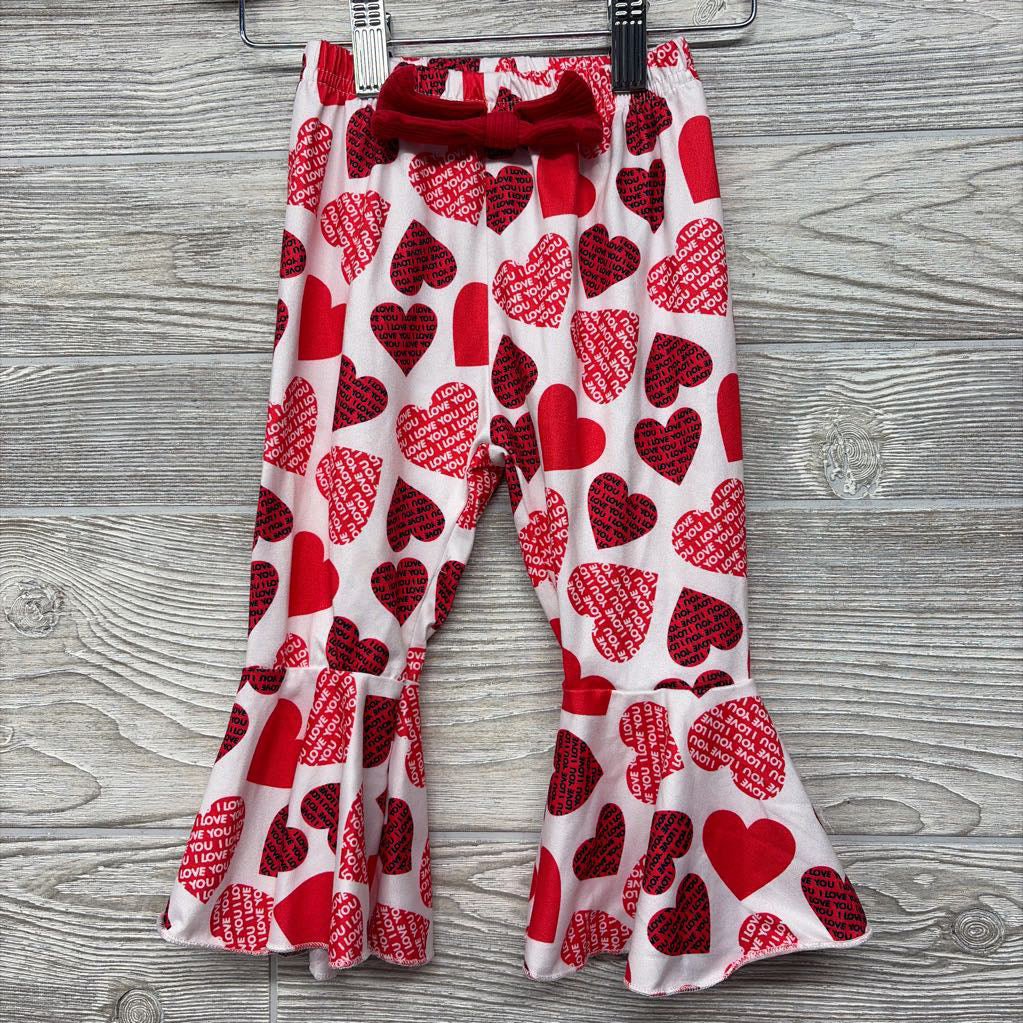 Flare Pants Hearts I Love You 6M