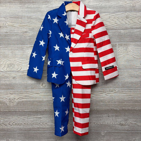 Jacket, Pants & Tie Stars & Stripes 4-6