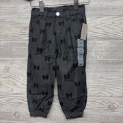 NEW Pull On Knit Denim Pants Bows 18M