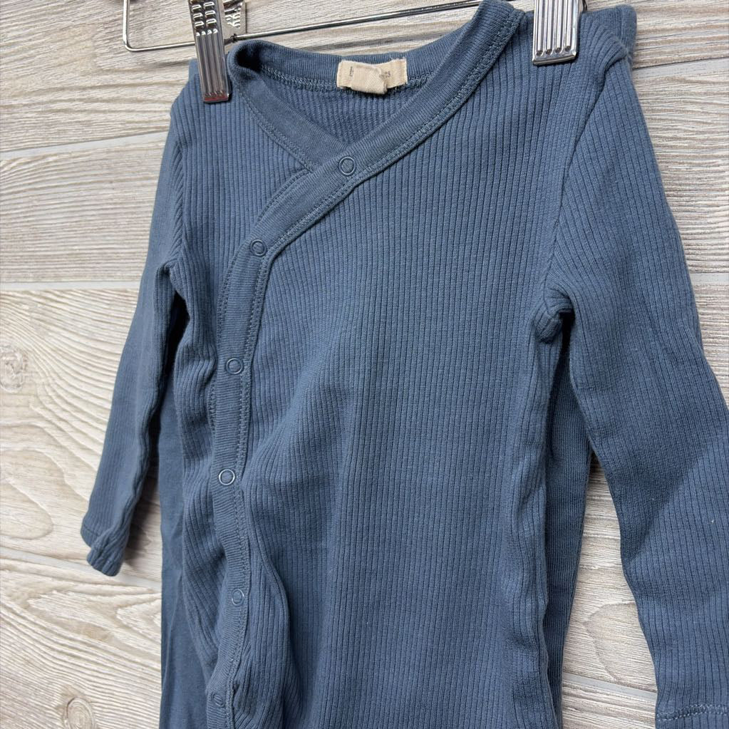 Ribbed Side Snap Shirt & Pants 3-6M