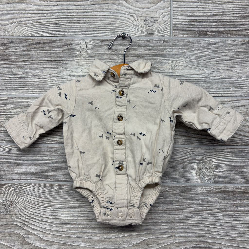 Button Up Shirt Fox Mountains & Corduroy Pants NB