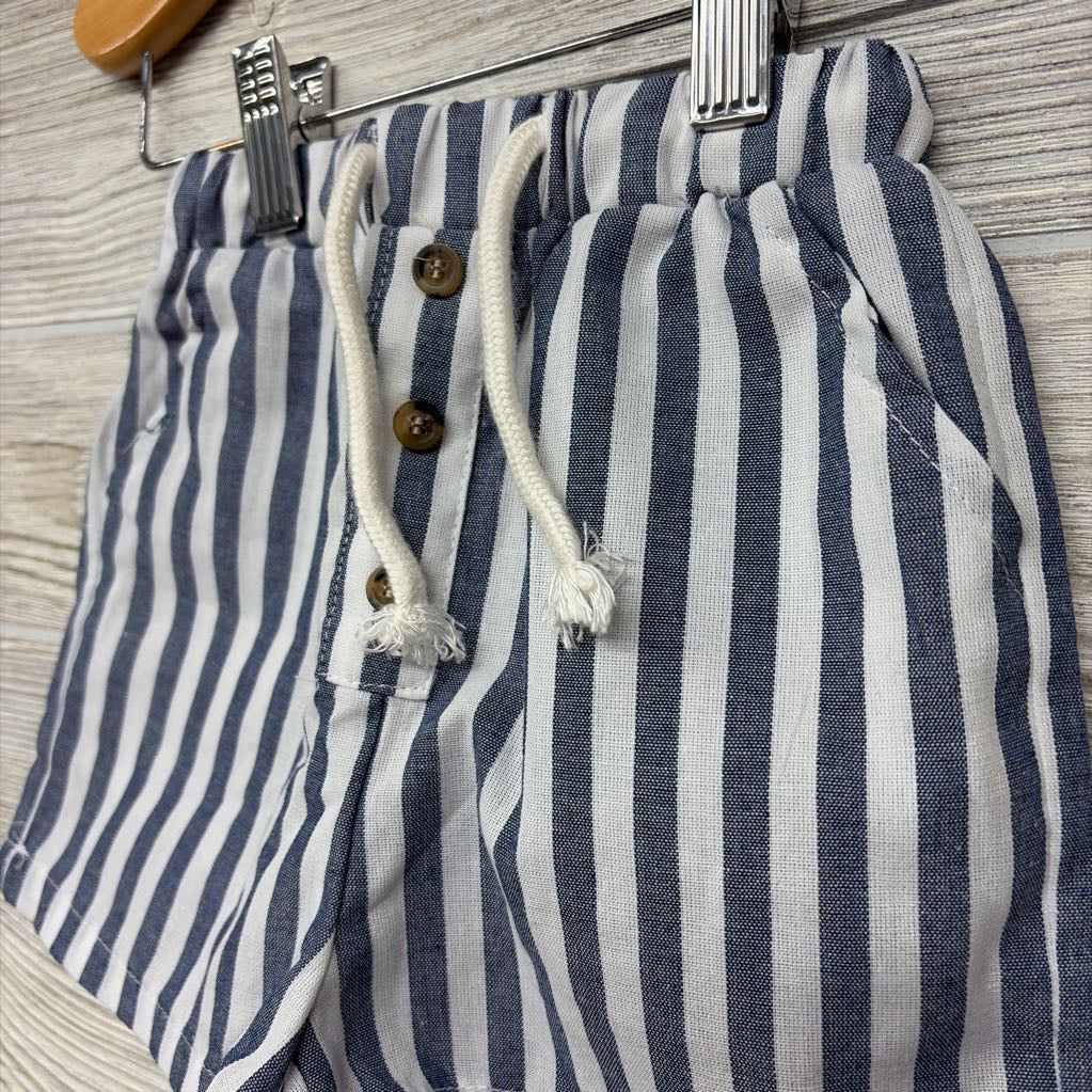 Drawstring Shorts Stripes 12-18M