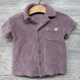 Terry Button Up SS Shirt & Shorts 18M