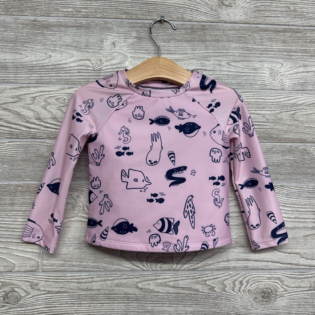 2 Pc LS Swimsuit Fish Seahorses 3T