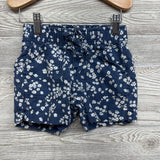 Linen Blend Shorts Flowers 4-5