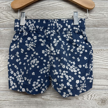 Linen Blend Shorts Flowers 4-5