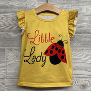 Flutter Sleeve Shirt Little Lady & Paperbag Shorts Ladybugs 2-3
