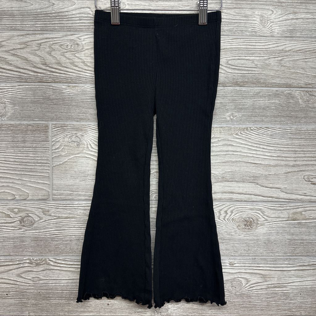 Ribbed Flare Pants Lettuce Trim 4T